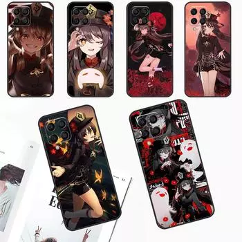 Чехол Genshin Impact Hutao для Samsung Galaxy M55 M21 M31 M51 M12 M32 M52 M20 M13 M23 M33 M53 M14 M34 M54 M30s Samsung M30s