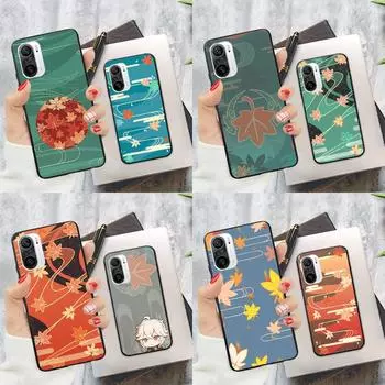 Чехол Genshin Impact Kaedehara Kazuha Leaf для POCO X3 Pro GT M3 M4 F3 X4 NFC, чехол для Xiaomi Mi 11 Lite Mi12 Pro 12X 10T 11T POCO F1