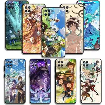 Чехол Genshin Impact Камисато Аяка Сяо для Samsung Galaxy A70 A70s A50 A30s A04s A20s A20e A02 A02s A03 A42 M52 M31 M04 Samsung A20s