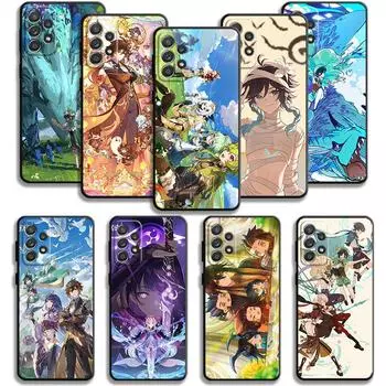 Чехол Genshin Impact Kamisato Ayaka Xiao для Samsung Galaxy A14 A73 A53 A71 A51 A31 A33 A22 A12 A21s A13 A32 A52s A72 A52 A23 Samsung A73 5G