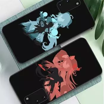 Чехол Genshin Impact Kazuha Zhongli Hutao Xiao для телефона Samsung S10 21 20 9 8 plus lite S20 Ultra 7edge Samsung S6