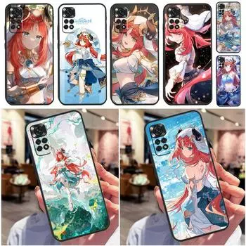 Чехол Genshin Impact Nilou для Xiaomi Redmi Note 11 Pro 11S 8 9 12 10 Pro 10S 9S Redmi 9 10 9A 9C 10C задняя крышка Redmi 9A