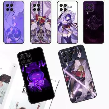 Чехол Genshin Impact Raiden Shogun для Samsung Galaxy M13 M33 M53 M20 M30s M31s M12 M32 M52 M11 M51 M14 M34 M54 M55 Samsung M54