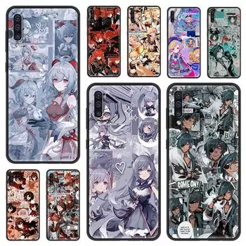 Чехол Genshin Impact с аниме для Samsung A20 A10e, мягкий чехол для Galaxy A70 A50 A50s A90 5g A20e A30 A30s A10s A10e A40 Caso for Samsung A90 5G