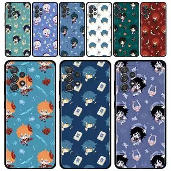 Чехол Genshin Impact с рисунком для Samsung Galaxy A51 A71 A41 A31 A11 A01 A72 A52 A42 A32 A22 A21s A02s A12 A02, чехол для телефона Samsung A01