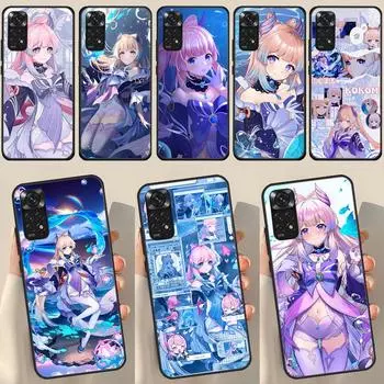 Чехол Genshin Impact Sangonomiya Kokomi для Redmi Note 12 Pro Plus для Redmi Note 10 8 9 11 Pro 12S 11S 10S 9S 9C 10C 12C Redmi Note 12 4G