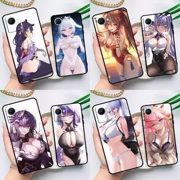 Чехол Genshin Impact Sexy Cute Girl для Realme C55 C33 C31 C35 C30 C11 C15 C25s C21Y GT Neo 5 3T 2T 8 9 10 11 Pro Plus Realme GT Neo3