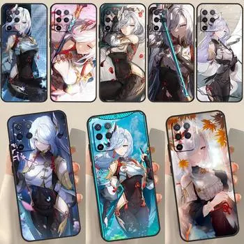 Чехол Genshin Impact Shenhe для OPPO A74 A94 A54 A1K A15 A16 A52 A72 A83 A91 A93 A53S A5 A9 A31 A53 2020, чехол Find X5 Pro
