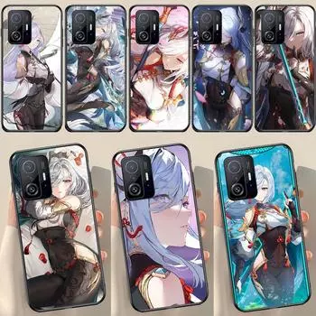Чехол Genshin Impact Shenhe для POCO X5 X3 F5 Pro X4 F4 GT M5s C40 F3 для Xiaomi 13 Lite 12 11T 12T Pro 12X POCO M4 Pro 4G