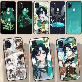 Чехол Genshin Impact Venti для Samsung Galaxy A34 A54 A14 A53 A13 A51 A71 A50 A12 A22 A32 A52 A72, чехол для телефона Samsung A50
