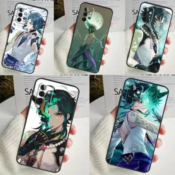 Чехол Genshin Impact Xiao для Samsung Galaxy A34 A35 A14 A15 A25 A53 A33 A13 A52 A32 A12 A51 A71 A54 A55 Samsung A50