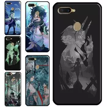 Чехол Genshin Impact Xiao для телефона OPPO A15 A3S A5S A52 A72 A54 A74 A94 A83 A91 A93 A5 A9 A31 A53 A53S 2020 OPPO A15