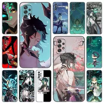 Чехол Genshin Impact Xiao для телефона Samsung Galaxy A21 A30 A50 A52 S A13 A22 A32 A33 A53 A73 5G A11 A12 A31 A51 A70 A71 A72 Samsung A11