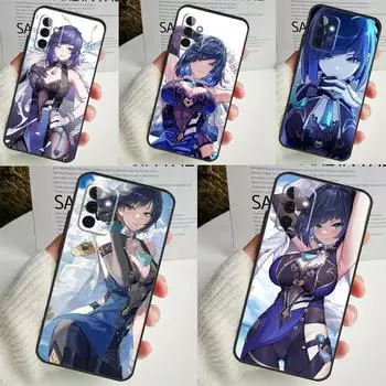 Чехол Genshin Impact Yelan для Samsung Galaxy A54 A34 A14 A13 A33 A53 A12 A32 A52 A71 A51 A15 A25 A35 A55 Samsung A32 5G