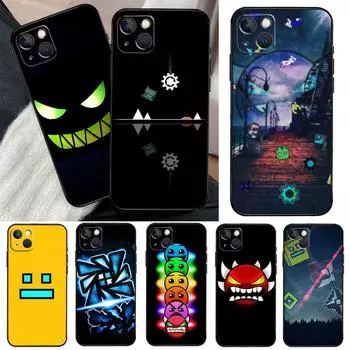 Чехол Geometry Dash для iPhone 13 12 Mini 11 14 Pro Max 6S 8 7 Plus SE 2022 2020 X XS Max XR задняя крышка iPhone XS MAX