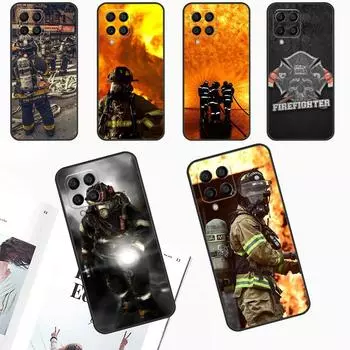 Чехол «Герои пожарного» для Samsung Galaxy M54 M34 M14 M21 M31 M51 M12 M32 M52 M13 M33 M53 M30s M31s M20 M55 Samsung M20