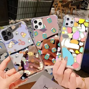 Чехол Girly Heart для iPhone 13 14 Pro 11 12 Max Mini X XS 8 XR 7 Puls Mirror Surface Back Cover iPhone7