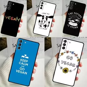 Чехол Go Vegan для Samsung Galaxy S24 Ultra S22 Plus S20 S21 FE S8 S9 S10 Note 10 20 S23 Ultra Cover Note 20 Ultra