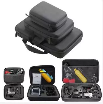 Чехол Gopro, маленький, средний, большой размер, аксессуар, противоударная сумка для хранения, коробка для экшн-камеры Hero12 11 10 9 8 7 SJCAM M20 SJ6 SJ7
