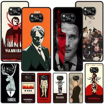 Чехол Graham Hannibal Mads Mikkelsen для Xiaomi Poco M5s X3 NFC X5 F3 M4 M3 Pro, черный силиконовый мягкий чехол для телефона Xiaomi Poco M3