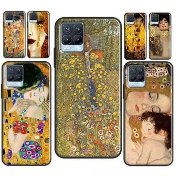 Чехол Gustav Klimt для Realme C21 C11 C15 GT Neo2 Master 8 Pro 8i OnePlus 9 Pro 8T 9R Nord2 Coque Cover GT Master Explorer5G