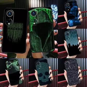 Чехол Hacker Binary Matrix Rain для Huawei P30 Pro P20 P40 Nova 5T 9 P Smart Z 2021, чехол для Honor 8X 9X 10i 50 Lite Huawei Nova 9