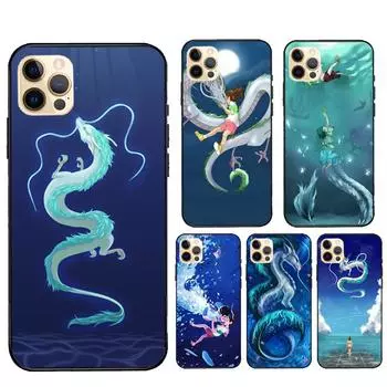 Чехол haku spirited dragon для iPhone 12 Pro Max 13 mini XS XR SE 2020 6S 7 8 Plus Coque для iPhone 11 Pro Max iphone 5 5S SE