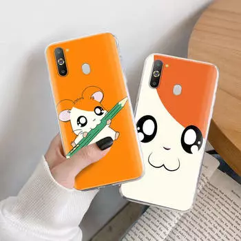 Чехол Hamtaro TPU для iPhone XR 7 8 14 15 11 12 13 X XS Pro Max Xiaomi Redmi 13C Note 9 Samsung A22 S23 S24 Ultra Plus VIVO VIVO Y5S аэро