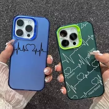 Чехол Heart Line для iPhone 16 Samsung A55 A35 S24 FE Xiaomi Redmi Note 13 Pro 14C A3 Huawei Honor 200 противоударный бампер для телефона с защитой от царапин Samsung A54 5G