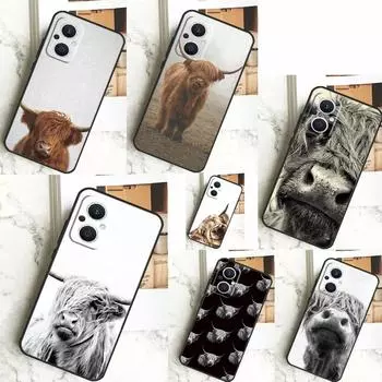 Чехол Highland Cows для OPPO Reno 5 Lite 4 6 7 8 10 Pro 11 F 4Z 5Z 8T OPPO Find X2 X3 Lite X5 X6 Pro OPPO Reno8 Lite