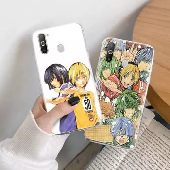 Чехол Hikaru no Go TPU для iPhone XR 7 8 14 15 11 12 13 X XS Pro Max Xiaomi Redmi 13C Note 9 Samsung A22 S23 S24 Ultra Plus VIVO Samsung S24 Ultra кожа буйвола