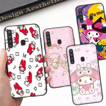 Чехол HK20 My MelodyBlack Sofe для Xiaomi Poco X6 X4 M5 M6 F5 F6 C65 C55 C50 C51 C40 Pro Redmi 14C A3X 13C 12C 11T 10A 9C Note 7 6 8A Plus Xiaomi Poco M6 4G бездна