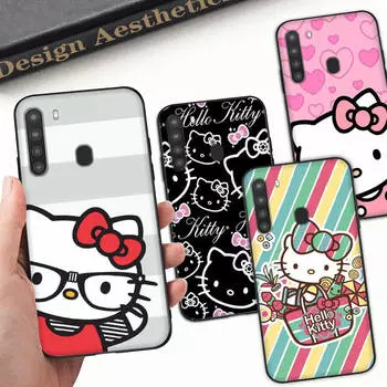 Чехол HK2 Lovely Hello KittyBlack Sofe для Xiaomi Poco X6 X4 M5 M6 F5 F6 C65 C55 C50 C51 C40 Pro Redmi 14C A3X 13C 12C 11T 10A 9C Note 7 6 8A Plus Xiaomi Poco M4 5G бездна