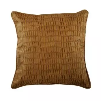 Чехол HomeCentric с застежкой-молнией, чехол для подушки, коричневый чехол для подушки, коричневые наволочки из искусственной кожи, чехол для подушки ручной работы, однотонная пасхально-коричневая текстура