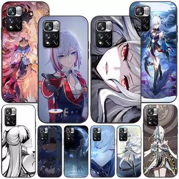 Чехол Honkai Star Rail для Xiaomi Redmi Note 11 10S 8T 10 12 Pro Plus 11T 8 9 11E 11S 5 Pro 9S 7, мягкий черный чехол из ТПУ для телефона Redmi Note 5 Pro