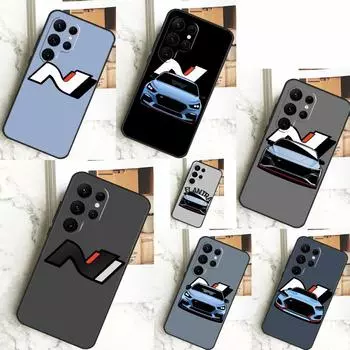 Чехол I30N Blue Cars для Samsung Galaxy S24 S23 S22 S21 S20 FE Ultra Plus S8 S9 S10 Note 10 20 Ultra Case Galaxy S21
