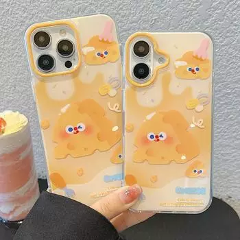 Чехол Ins Chic Cheese для iPhone 16, прозрачный, эстетичный, стильный, мягкий, прочный, симпатичный, защитный чехол из ТПУ для iPhone 13, 14, 15, 16 Pro Max iPhone 16 Pro Max