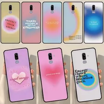 Чехол Ins Style Spiritual Angel Energy Hippie для Samsung Galaxy J4 J6 Plus 2018 A6 A7 A8 A9 J8 J1 2016 A3 A5 J3 J7 J5 2017 A8 Plus 2018