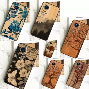 Чехол из бамбукового дерева с изображением цветка дерева для Honor X8a X9a X7a X6a X7 X8 X9 X9b X8b Honor 90 70 50 10 Lite Magic 6 5 Pro Cover Honor Magic6 Lite