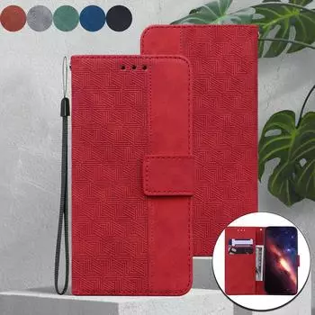 Чехол из геометрической тисненой кожи для Tecno Spark 30C Spark20 Camon30 Spark Go Pova5 с подставкой, отделениями для карт, обложкой-книжкой для Tecno Pova Neo3 Neo2 Tecno POP 9 Pro серый