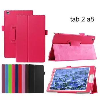 Чехол из искусственной кожи для Lenovo Tab 2 8 дюймов A8-50F A8-50LC с откидной крышкой и подставкой для планшета lenovo tab2 A8 8in capa зелёный