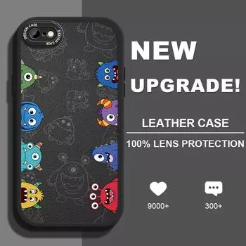 Чехол из искусственной кожи с милым мультяшным рисунком для Vivo V23E Y15 Y91 OPPO A9 Reno8 6 Realme 10 Pro C21 C12 C15 C35 Huawei Nova 7i P30 Lite Infinix Hot 10S, чехол для телефона Vivo S1
