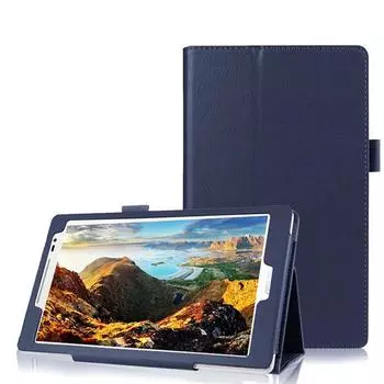 Чехол из искусственной кожи, умный чехол для Asus Zenpad 8,0 Z380 Z380C Z380KL, подставка для планшета, защитный чехол для Zenpad 8 дюймов темно-синий