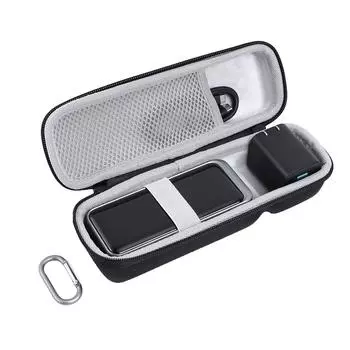 Чехол из ЭВА для переноски Power Bank, 12000 мАч, защищенная от брызг сумка для хранения, устойчивая к царапинам жесткая сумка для хранения с сетчатым карманом