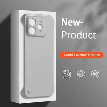 Чехол из кожи Business Litchi Grain Leather для Realme GT 7 Pro 6T 5 Pro Neo6 Neo5 SE Master, ультратонкий, безрамный, матовый, ударопрочный, с защитой от отпечатков пальцев, твердый чехол Realme GT 7 Pro чёрный