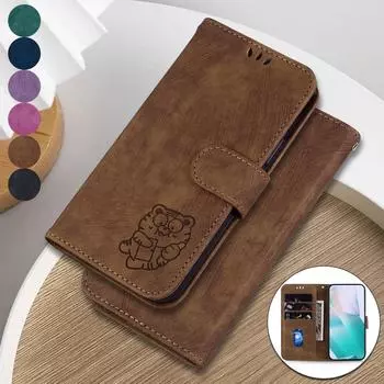 Чехол из кожи тигра в стиле ретро для Nokia XR21/G42/C12/C22/C32/G22/C31/X30/G60 с подставкой, отделениями для карт, чехлом-книжкой для Nokia C21 G11 Plus G300 G11 Nokia XR21 розовый