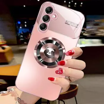 Чехол из металлического стекла с эффектом градиента Panda для Samsung A21S — стильная комплексная защита для вашего телефона Samsung серии A. Samsung A30 синий