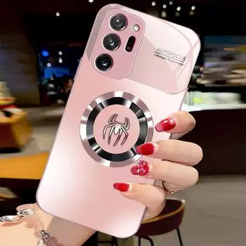 Чехол из металлического стекла Samsung Galaxy A12 - градиентный цвет M12 Spider для A10, Note20Ultra Galaxy Note 8 серебряный