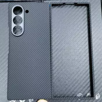 Чехол из настоящего арамидного волокна из углеродной ткани для Samsung Galaxy Z Fold6 Fold 6, супер-ультратонкий ультратонкий легкий корпус For Galaxy Z Fold6