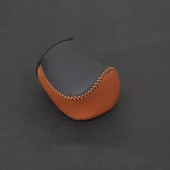 Чехол из натуральной кожи с ошейниками переключения передач для Honda Civic X 10th 2016-AT black-brown